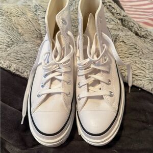 Converse White High-Top Sneakers